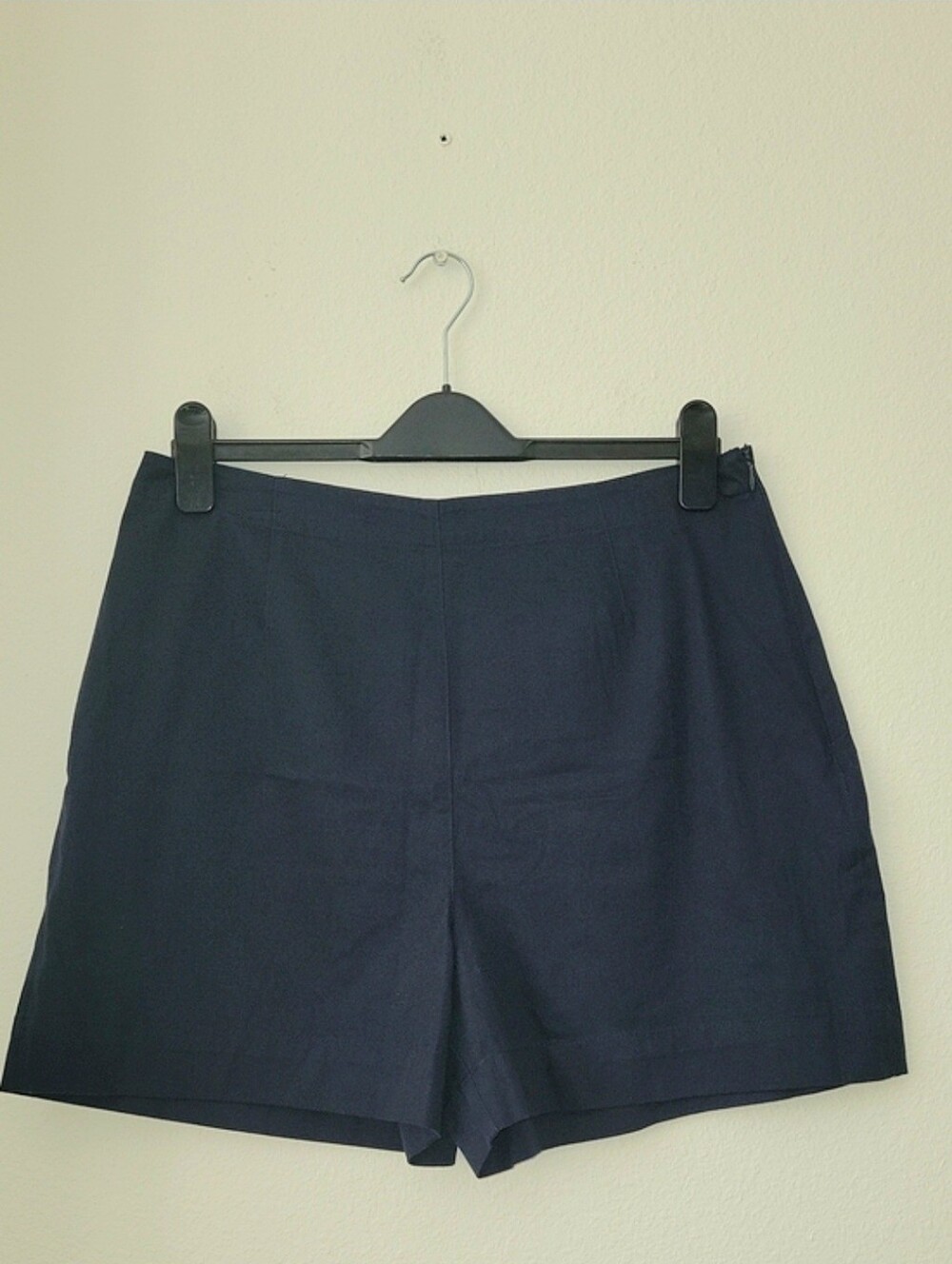 1990s Sigrid Olsen Sport Cotton Shorts, 14/L, RARE,  Navy, NWT